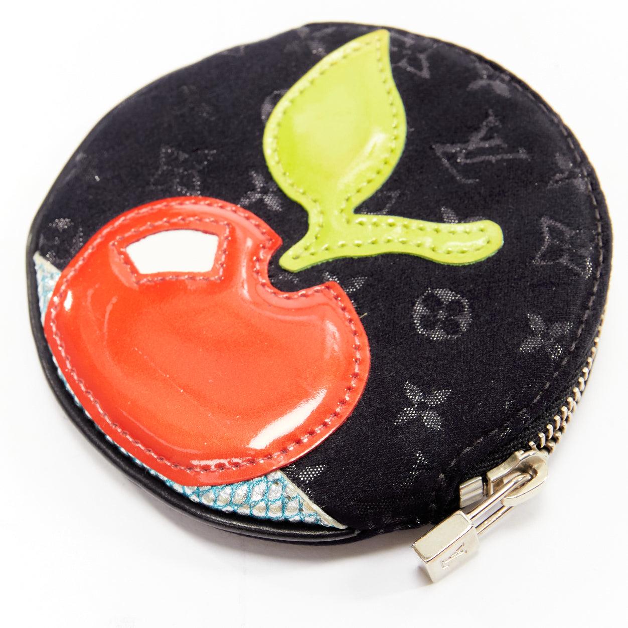 Women's LOUIS VUITTON Mini Monogram Conte de Fees Apple black circle coins pouch bag For Sale