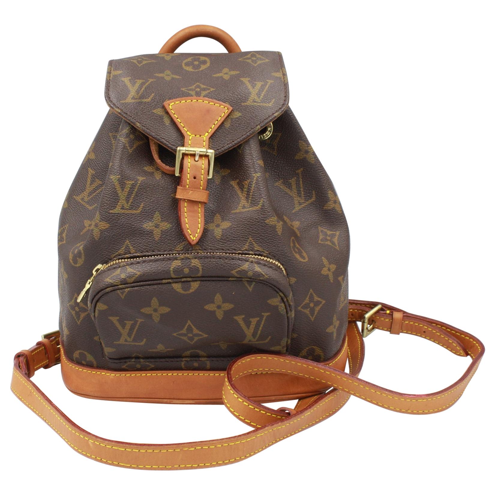 Louis Vuitton mini Montsouris backpack in monogram canvas For Sale at  1stDibs