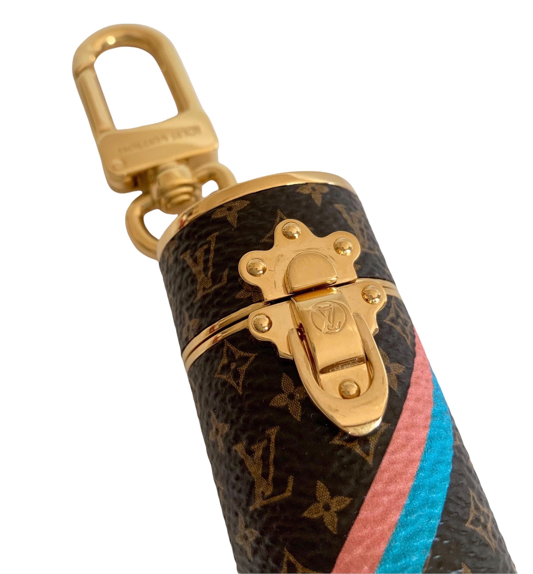Louis Vuitton Vivienne Fun Xmas Bag Charm and Key Holder Pink Mink