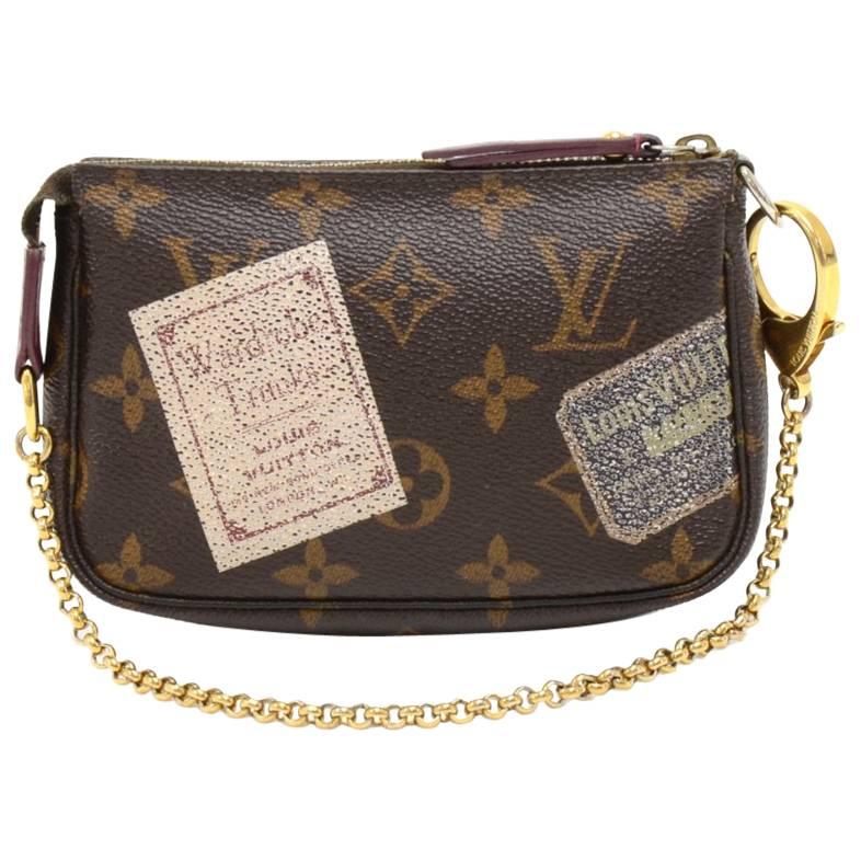 Louis Vuitton Mini Pochette Accessories Monogram  Stamp Canvas Bag
