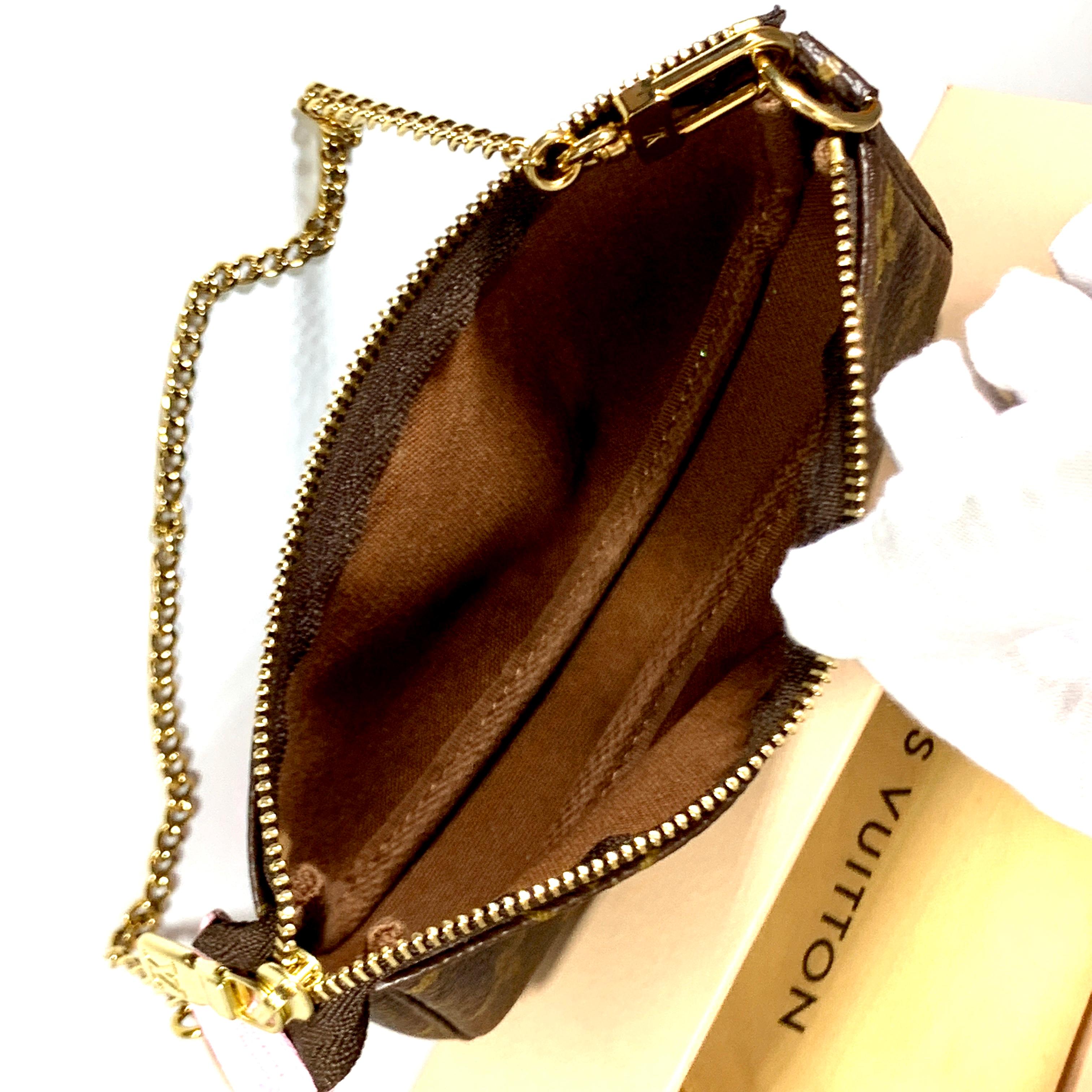 Louis Vuitton Mini Pochette Handbag Limited Edition Designer Monogram  4