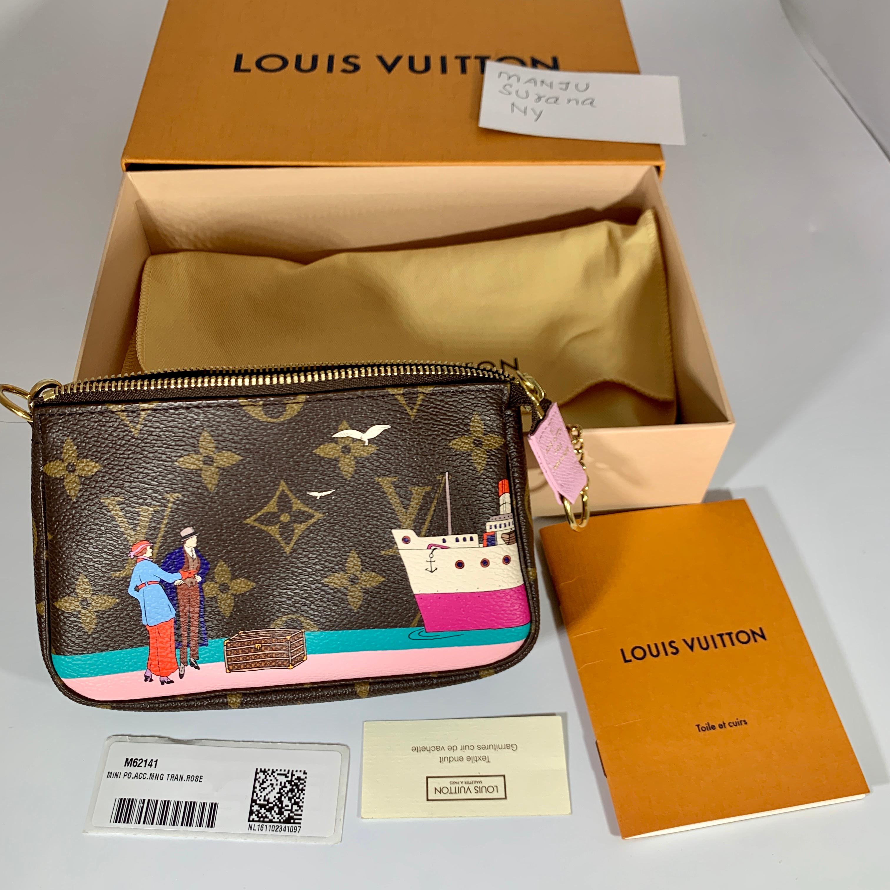 Louis Vuitton Mini Pochette Handbag Limited Edition Designer Monogram  5