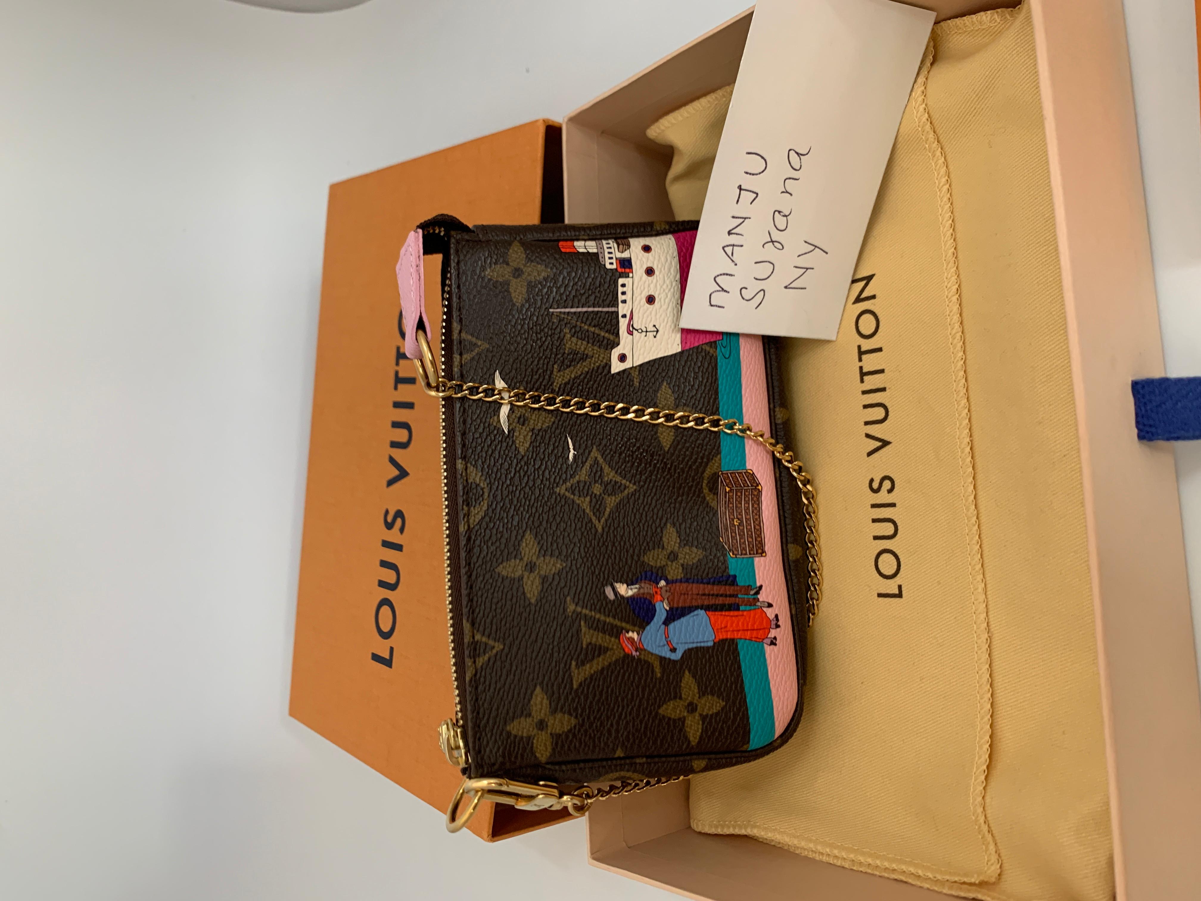 Louis Vuitton Mini Pochette Handbag Limited Edition Designer Monogram  10