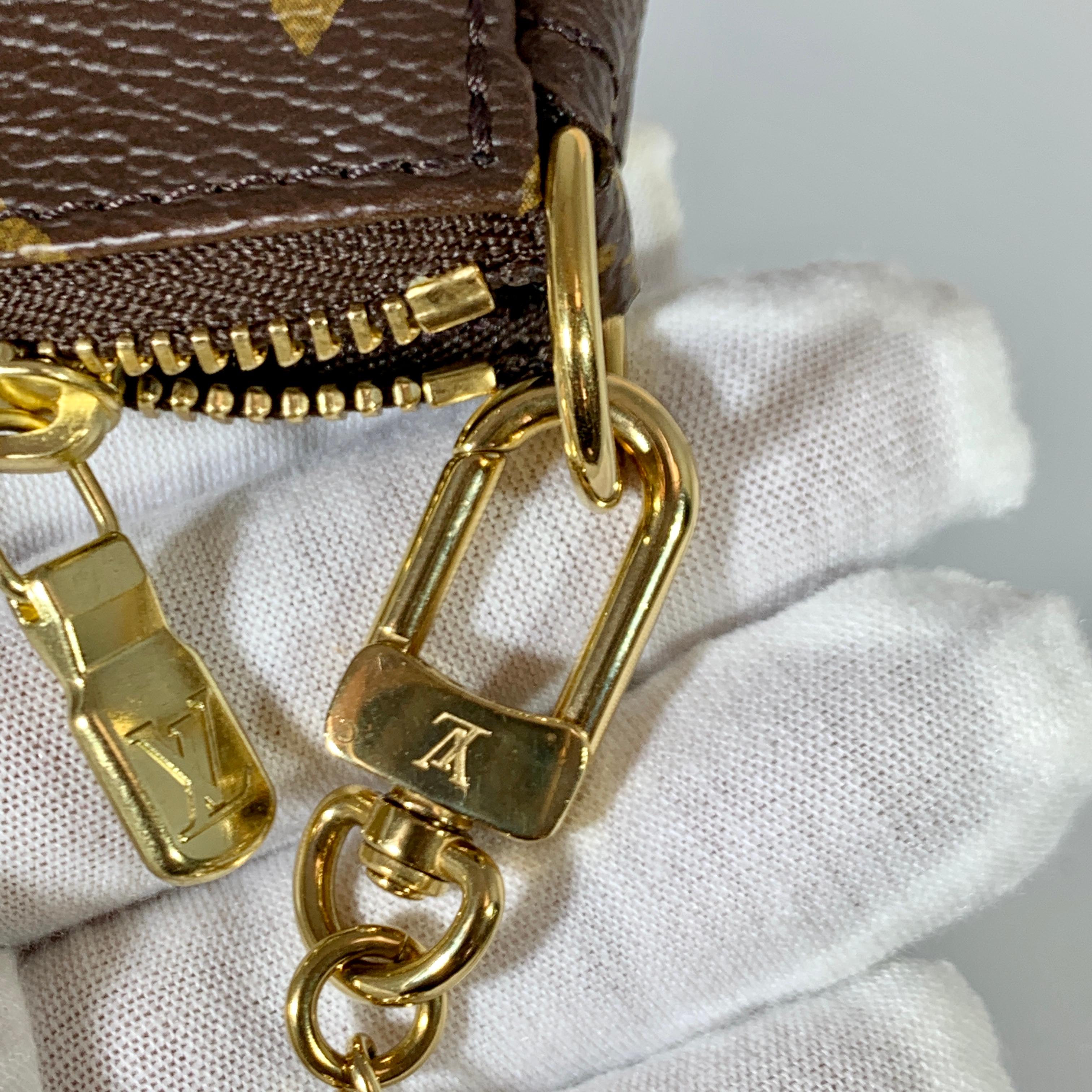 Louis Vuitton Mini Pochette Handbag Limited Edition Designer Monogram  1