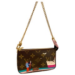 Louis Vuitton Mini Pochette Sac à main Edition Limitée Monogramme Designer