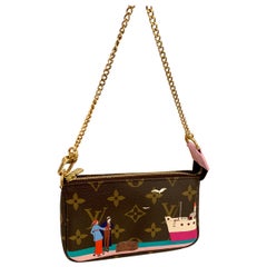 Retro Louis Vuitton Mini Pochette Handbag Limited Edition Designer Monogram 