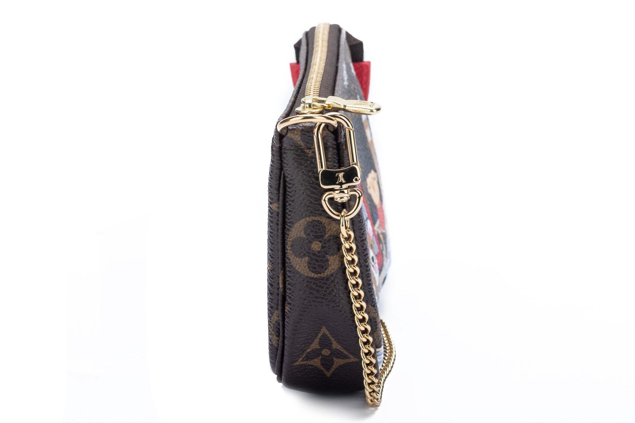 Louis Vuitton Mini Pouchette Xmas 2022 en vente 4