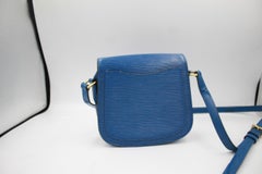 Louis Vuitton mini Saint Cloud handbag in blue epi leather
