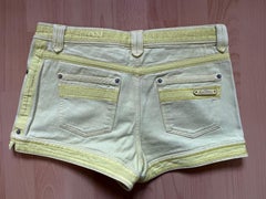 LOUIS VUITTON Mini short monogram pastel yellow