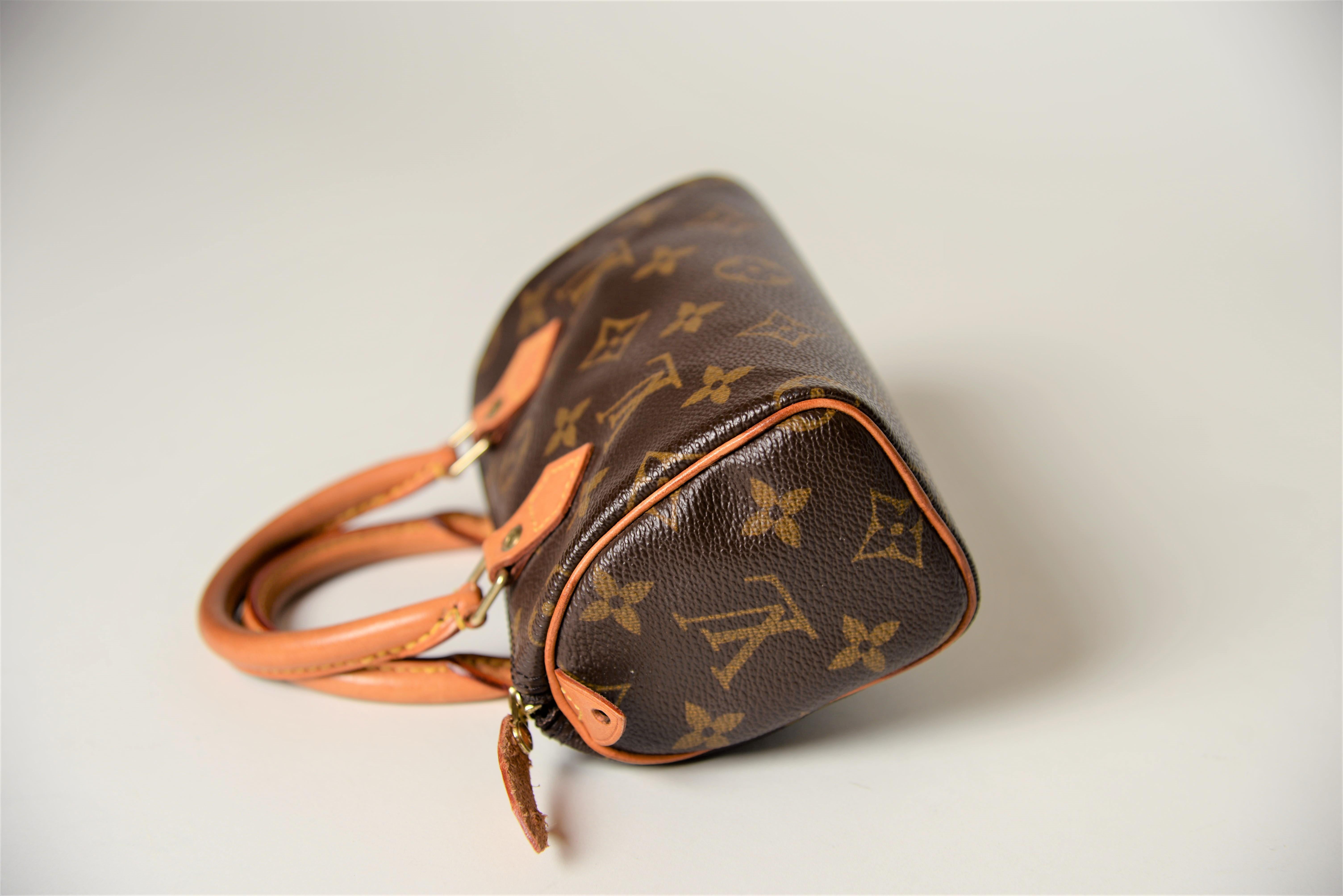Louis Vuitton Mini Speedy Monogram with Dustbag In Good Condition In Roosendaal, NL