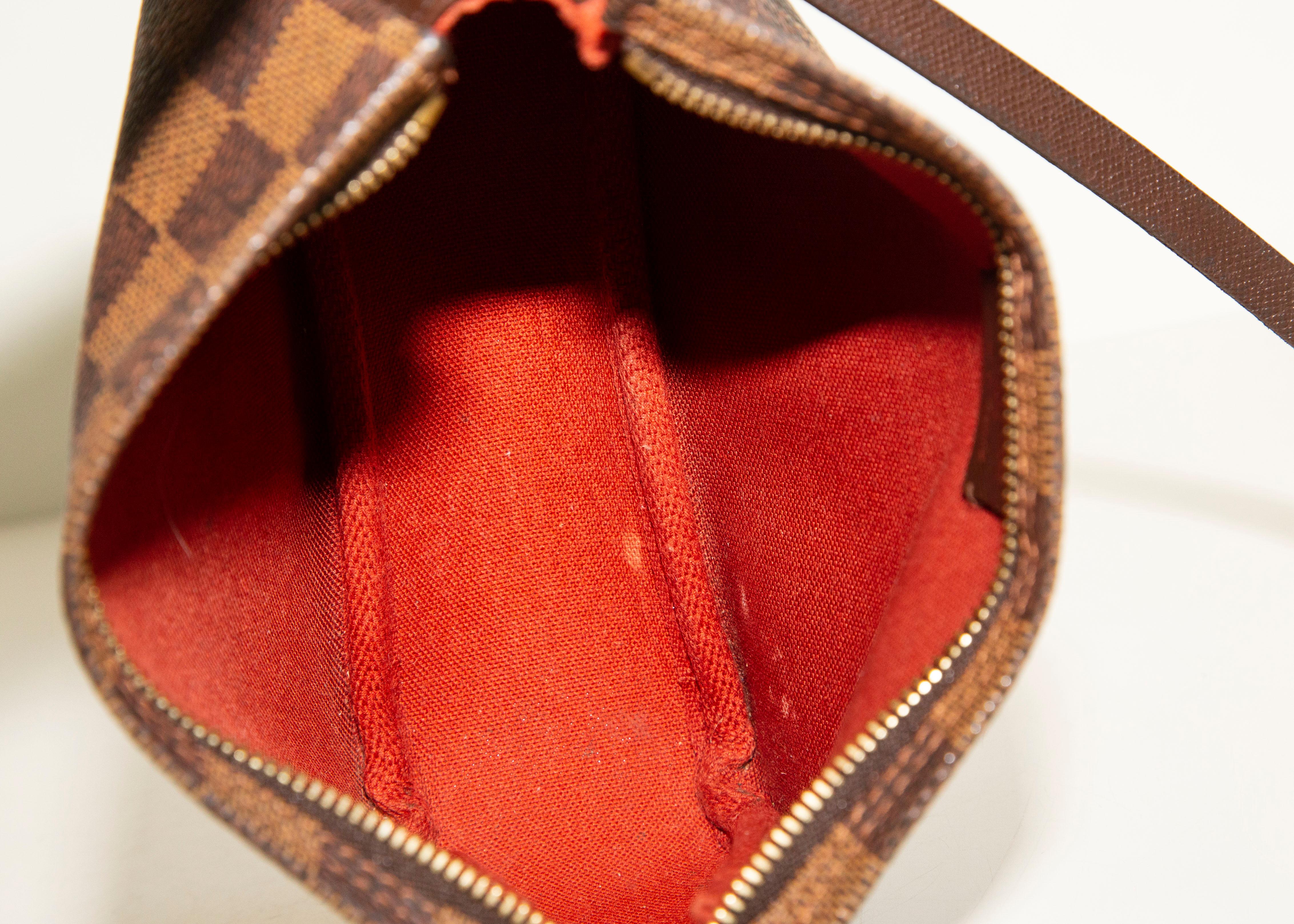 Louis Vuitton Mini Trousse Make Up Damier Ebene Vintage Handbag 5