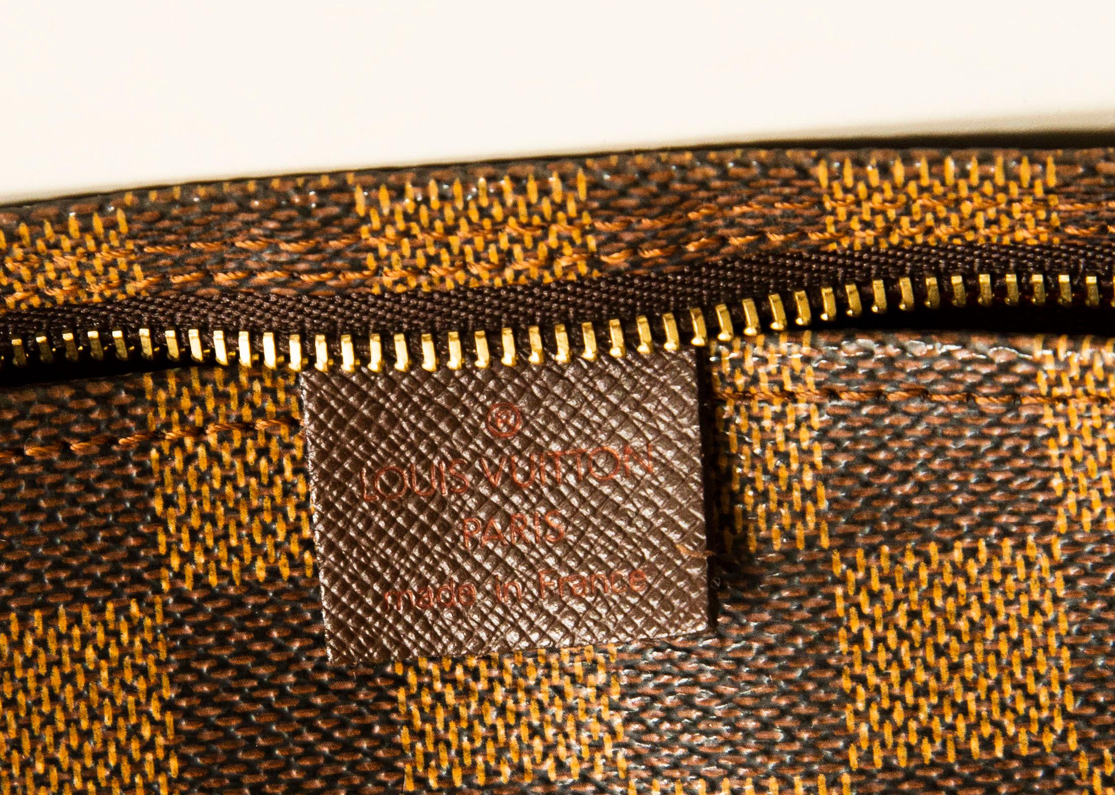 Louis Vuitton Mini Trousse Make Up Damier Ebene Vintage Handbag 7
