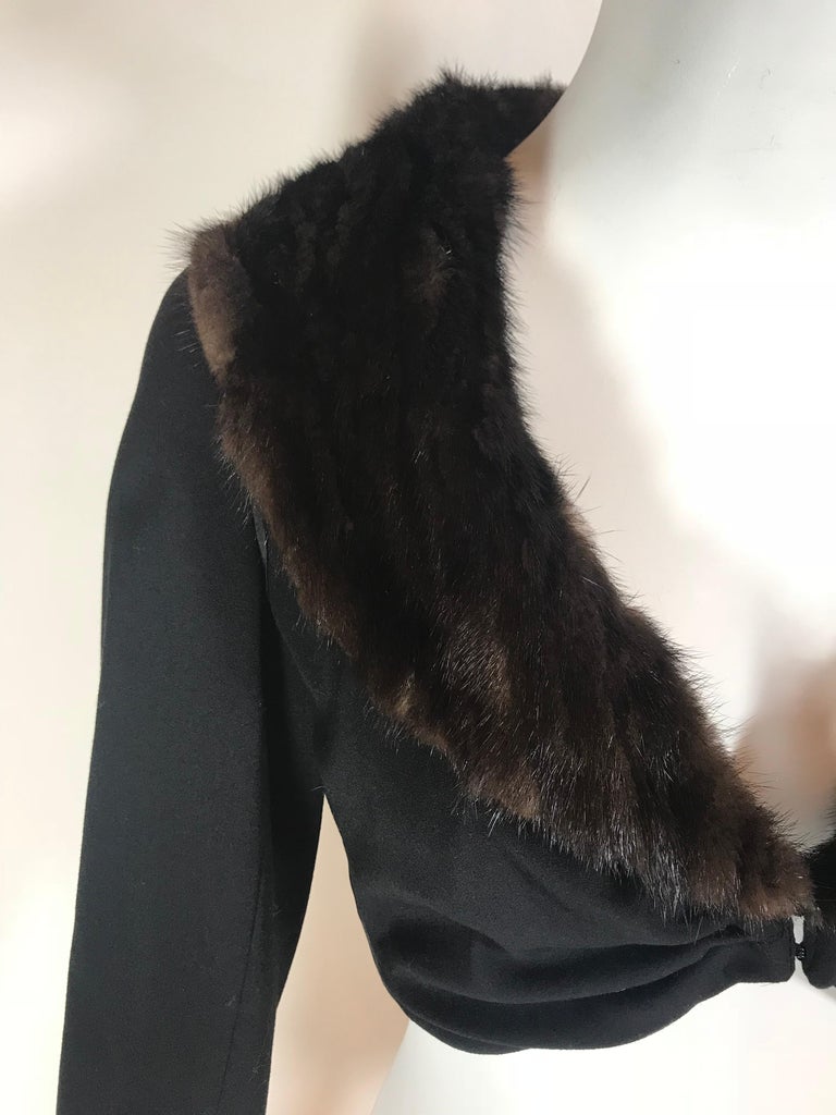Louis Vuitton Mink Fur Cropped Jacket For Sale at 1stdibs