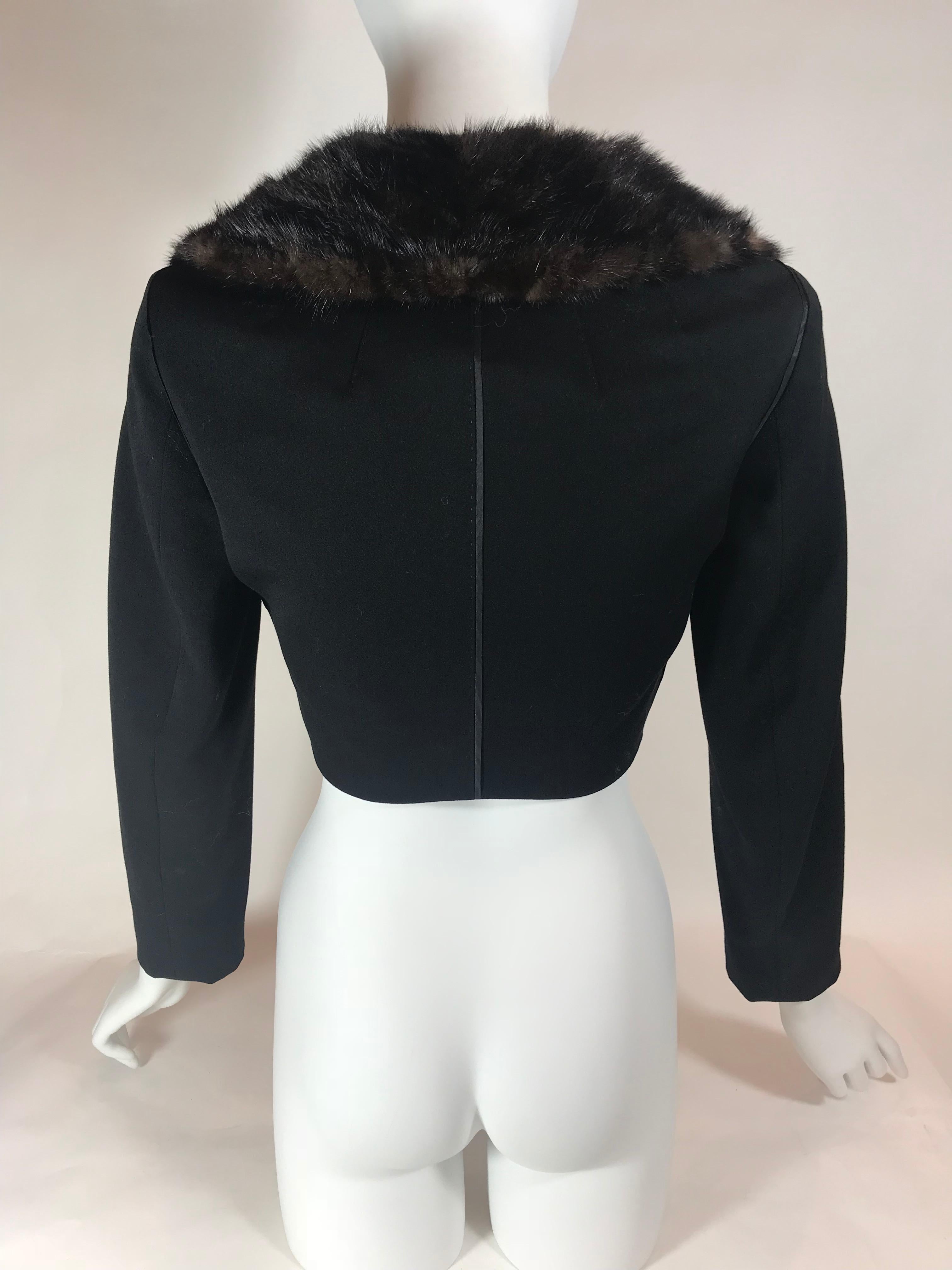 Women's or Men's Louis Vuitton Mink Fur Cropped Jacket For Sale