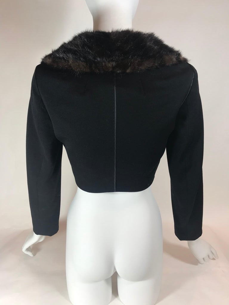 Louis Vuitton Mink Fur Cropped Jacket For Sale at 1stDibs
