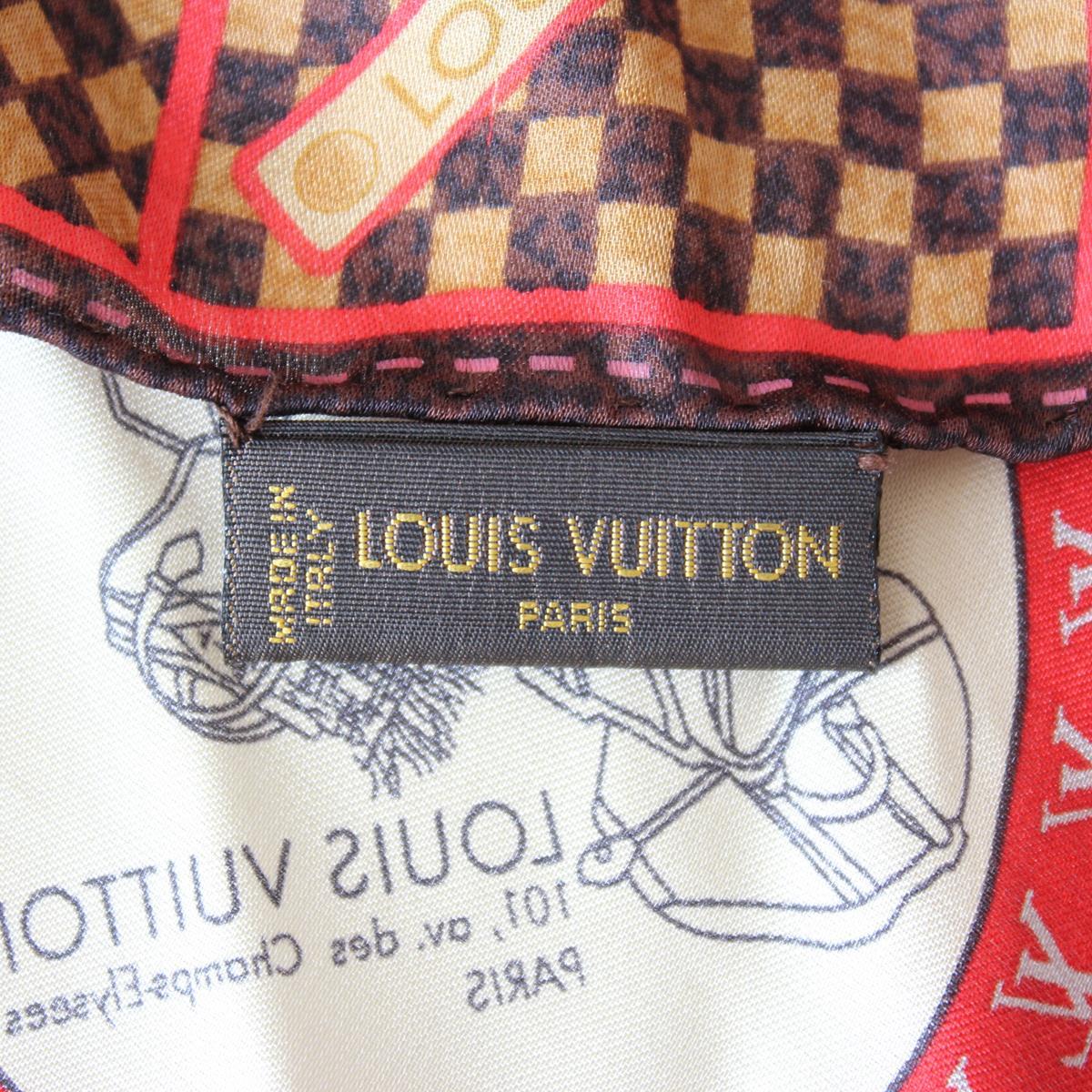 Brown Louis Vuitton Mink Scarf / Bracelet