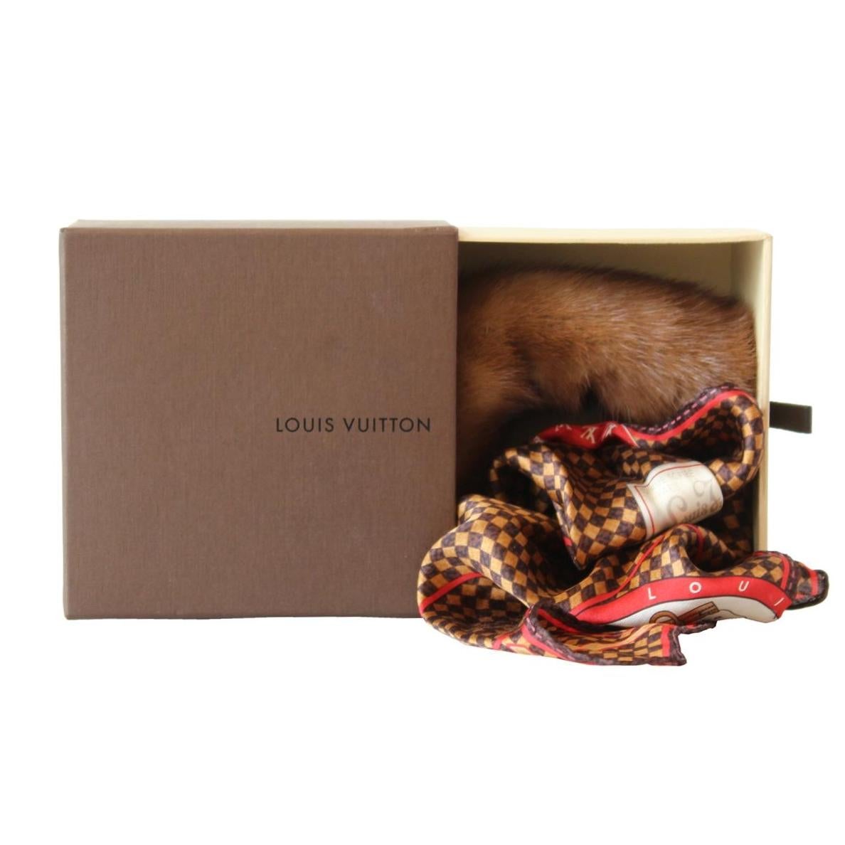 Louis Vuitton Mink Scarf / Bracelet 1