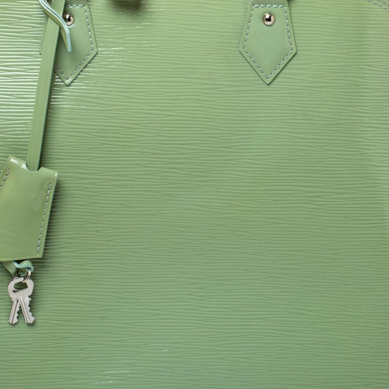Louis Vuitton Light Green Vernis Epi Leather Electric Alma MM