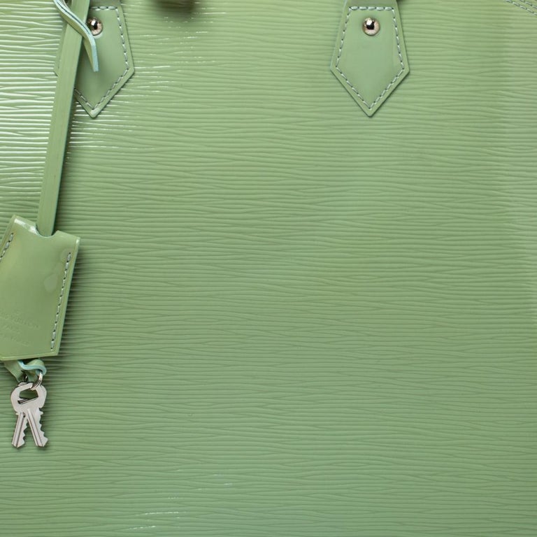 Louis Vuitton Mint Green Electric Epi Leather Alma GM Bag