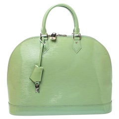 Louis Vuitton Mint Green Electric Epi Leather Alma GM Bag