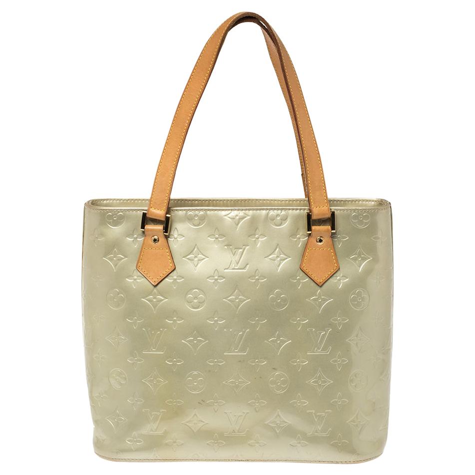 green and white lv bag