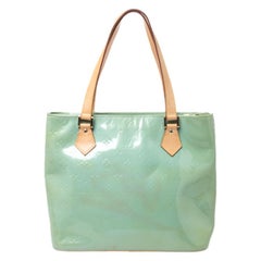 Louis Vuitton Mint Green Vernis Monogram Houston Bag