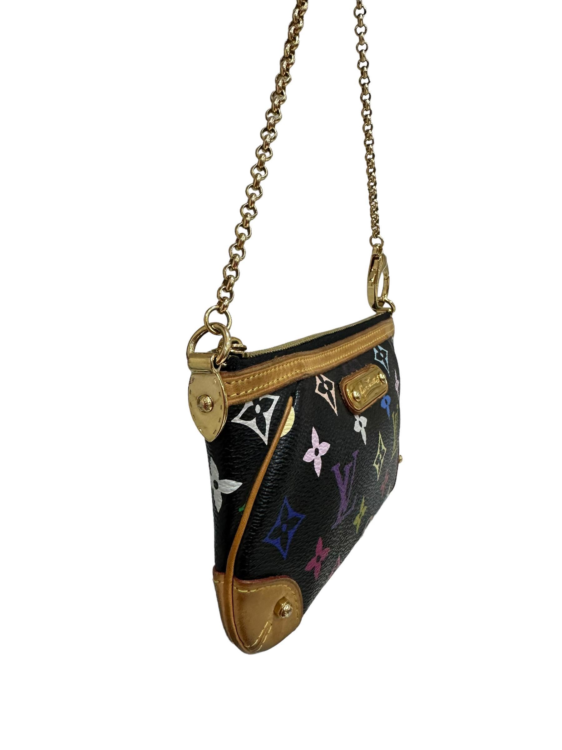 Women's Louis Vuitton Mira PM x Takashi Murakami Multicolor Top Handle Bag