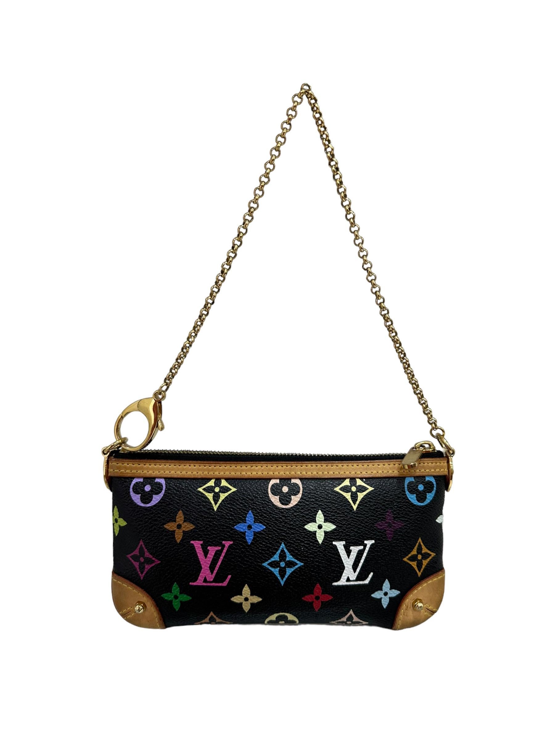 Louis Vuitton Mira PM x Takashi Murakami Multicolor Top Handle Bag 2