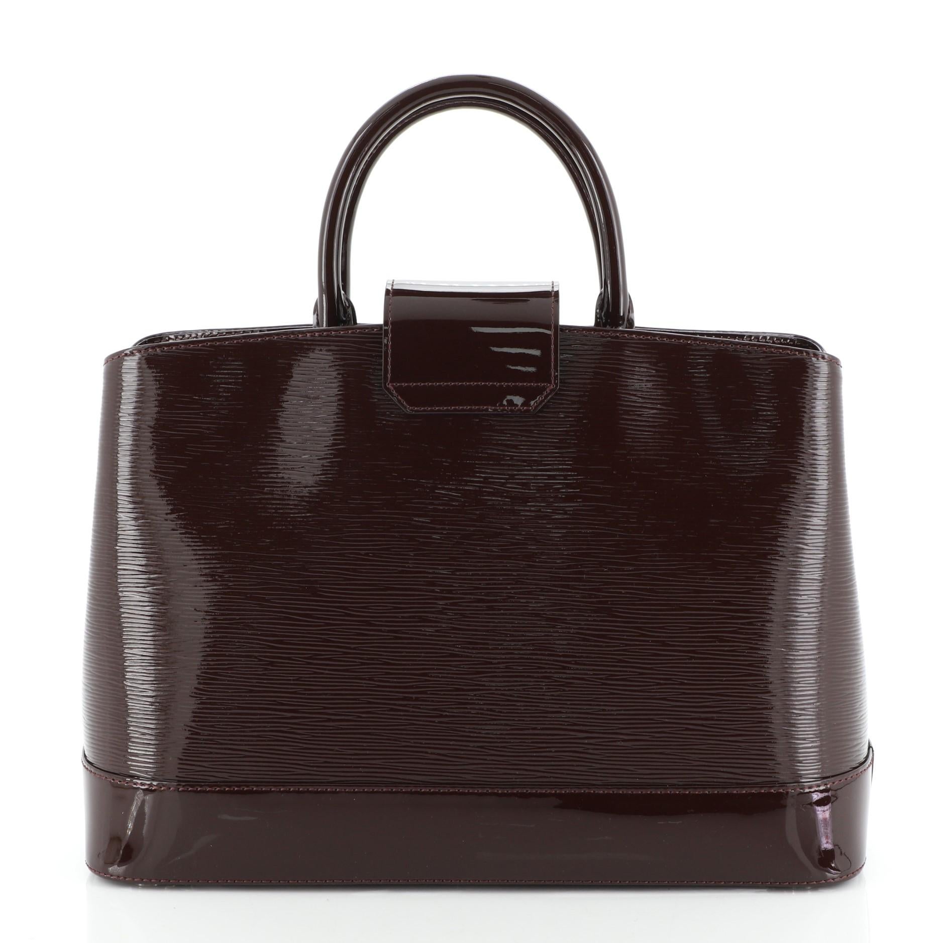 Black Louis Vuitton Mirabeau Handbag Electric Epi Leather GM