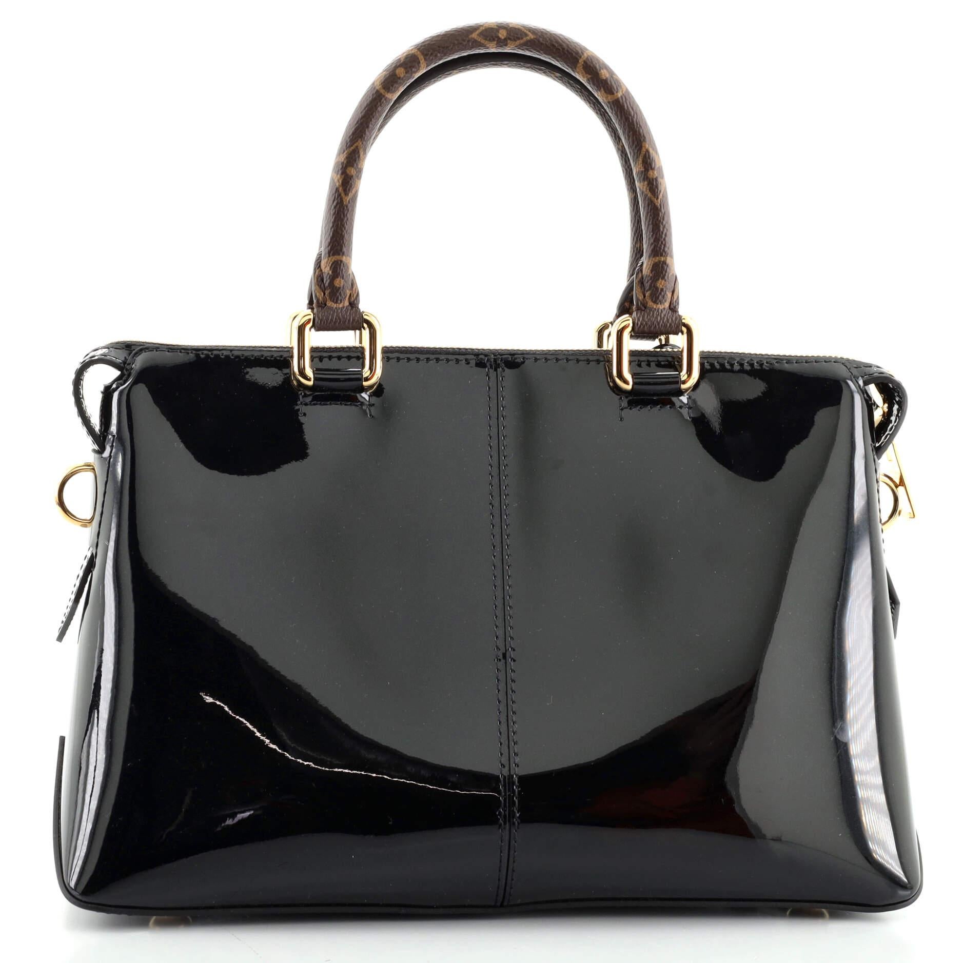 Louis Vuitton Miroir Handbag Vernis with Monogram Canvas In Good Condition In NY, NY
