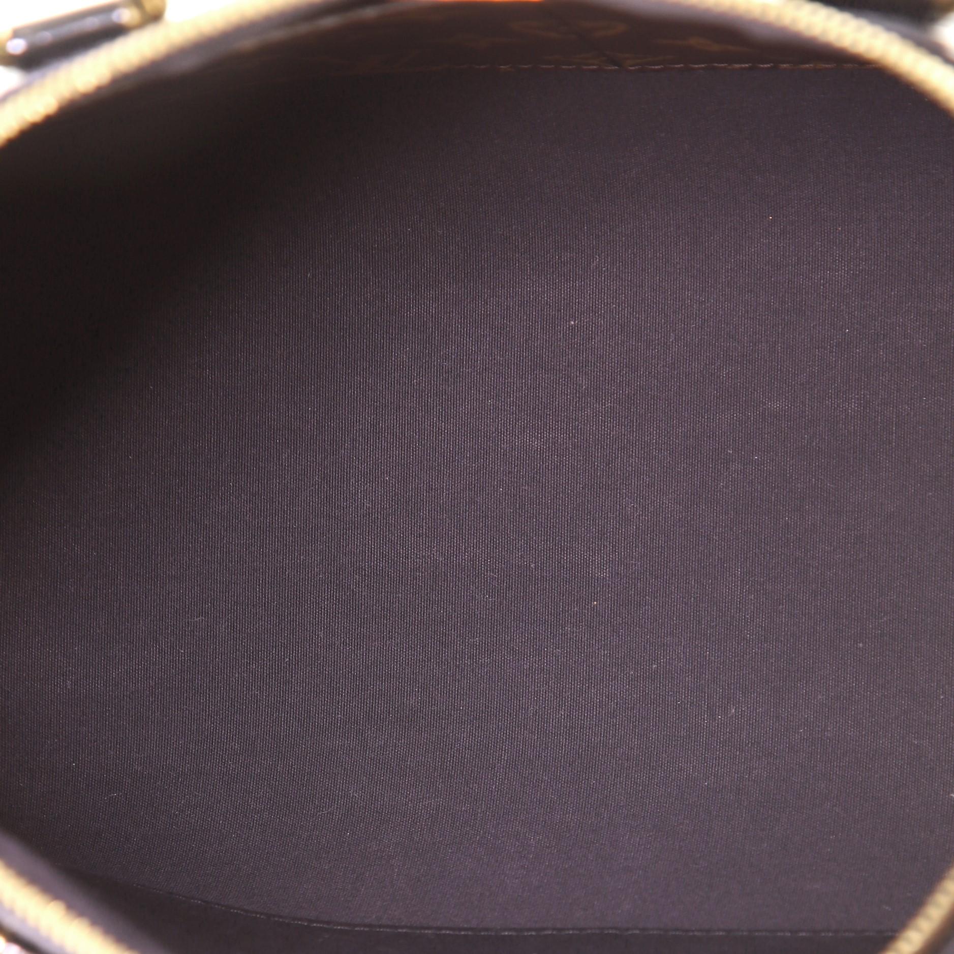 Louis Vuitton Miroir Handtasche Vernis mit Monogramm aus Segeltuch 1