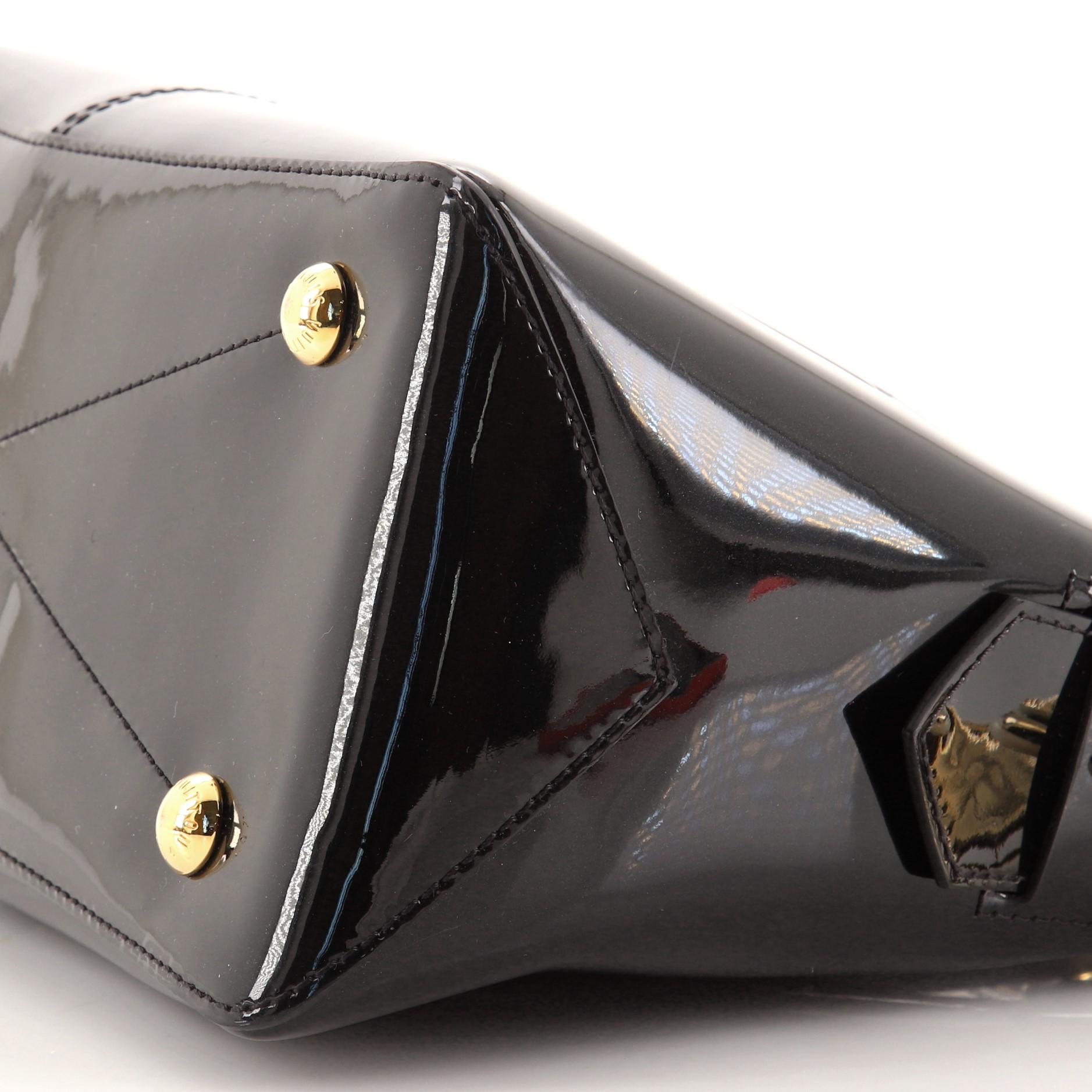 Louis Vuitton Miroir Handtasche Vernis mit Monogramm aus Segeltuch 2