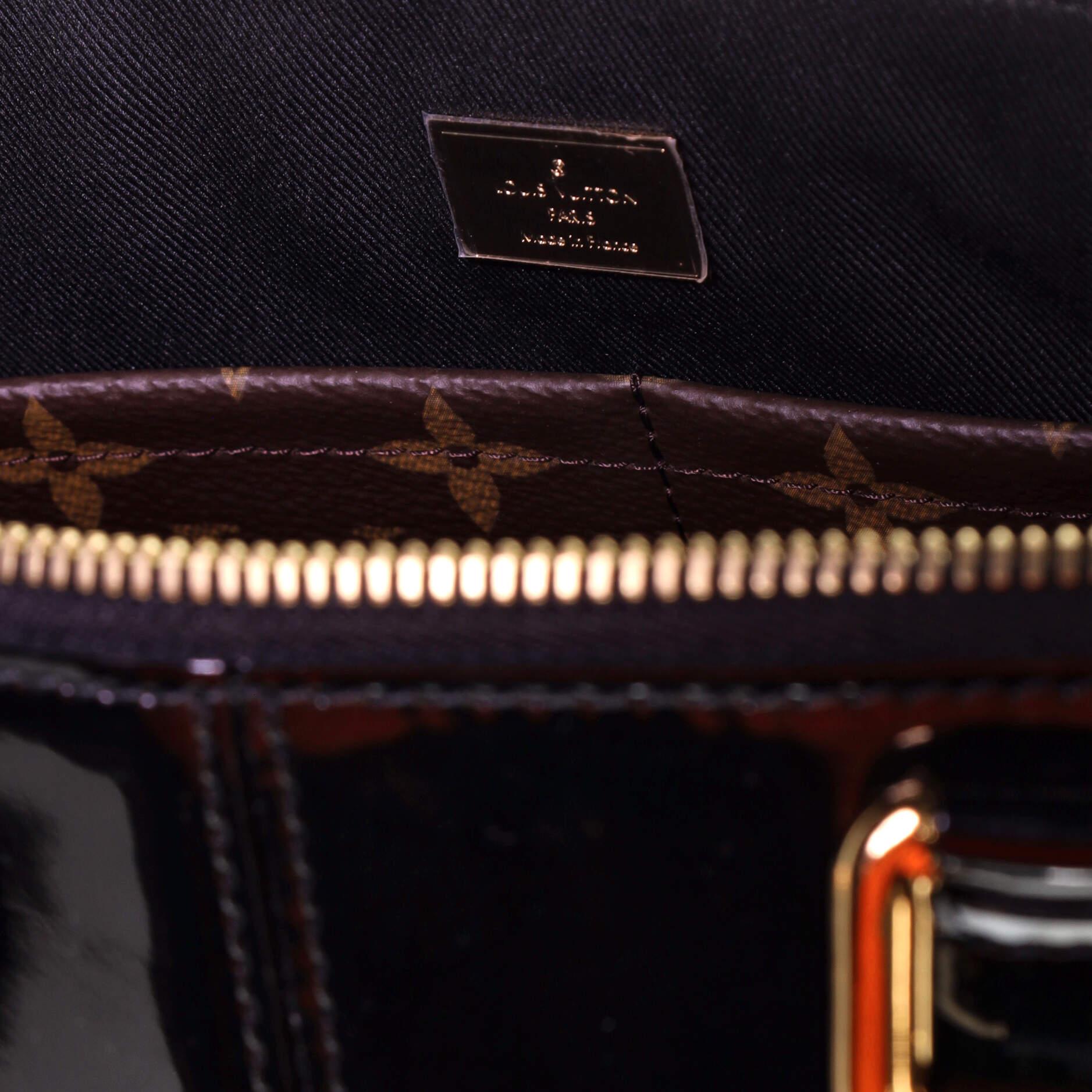 Louis Vuitton Miroir Handbag Vernis with Monogram Canvas 2