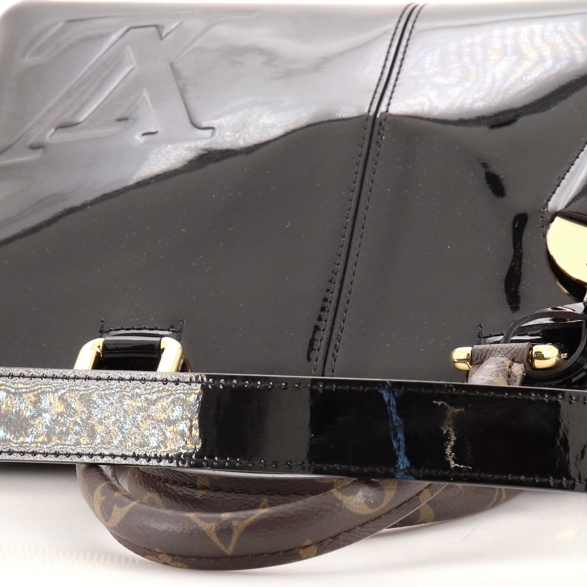 Louis Vuitton Miroir Handtasche Vernis mit Monogramm aus Segeltuch 3