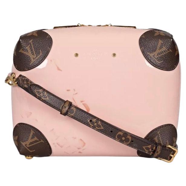 Louis Vuitton Miroir Venice Pink Leather Canvas Bag en vente