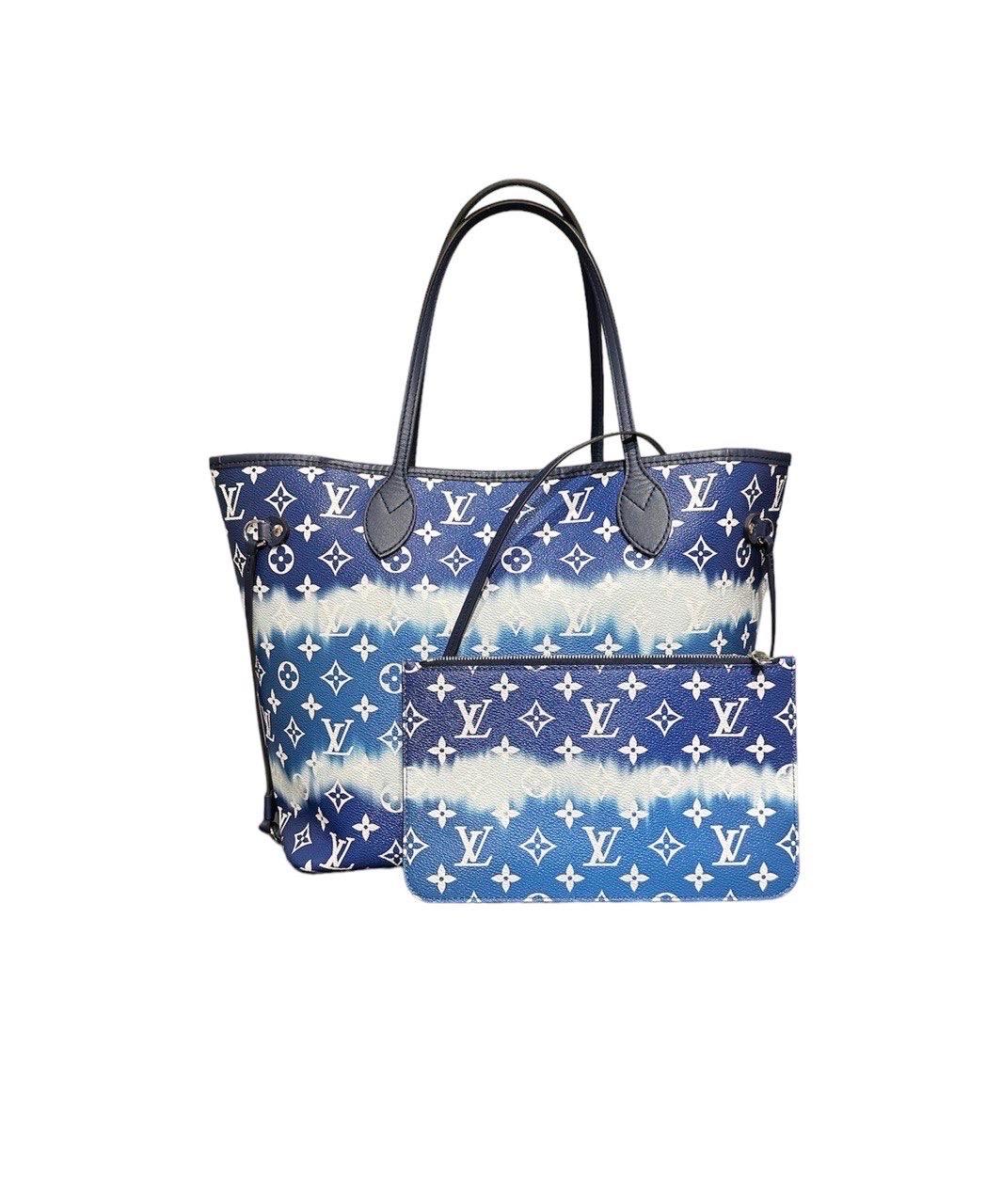Women's Borsa A Spalla Louis Vuitton MM Neverfull Escale Azur 2020