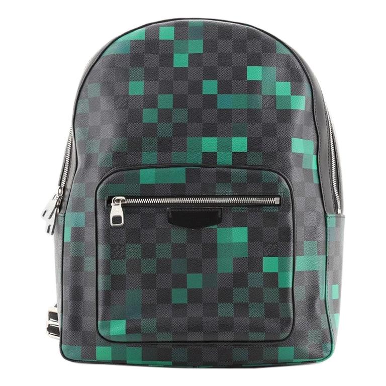 Louis Vuitton, Bags, Louis Vuitton Backpack Limited Edition Damier  Graphite Pixelgreenblk