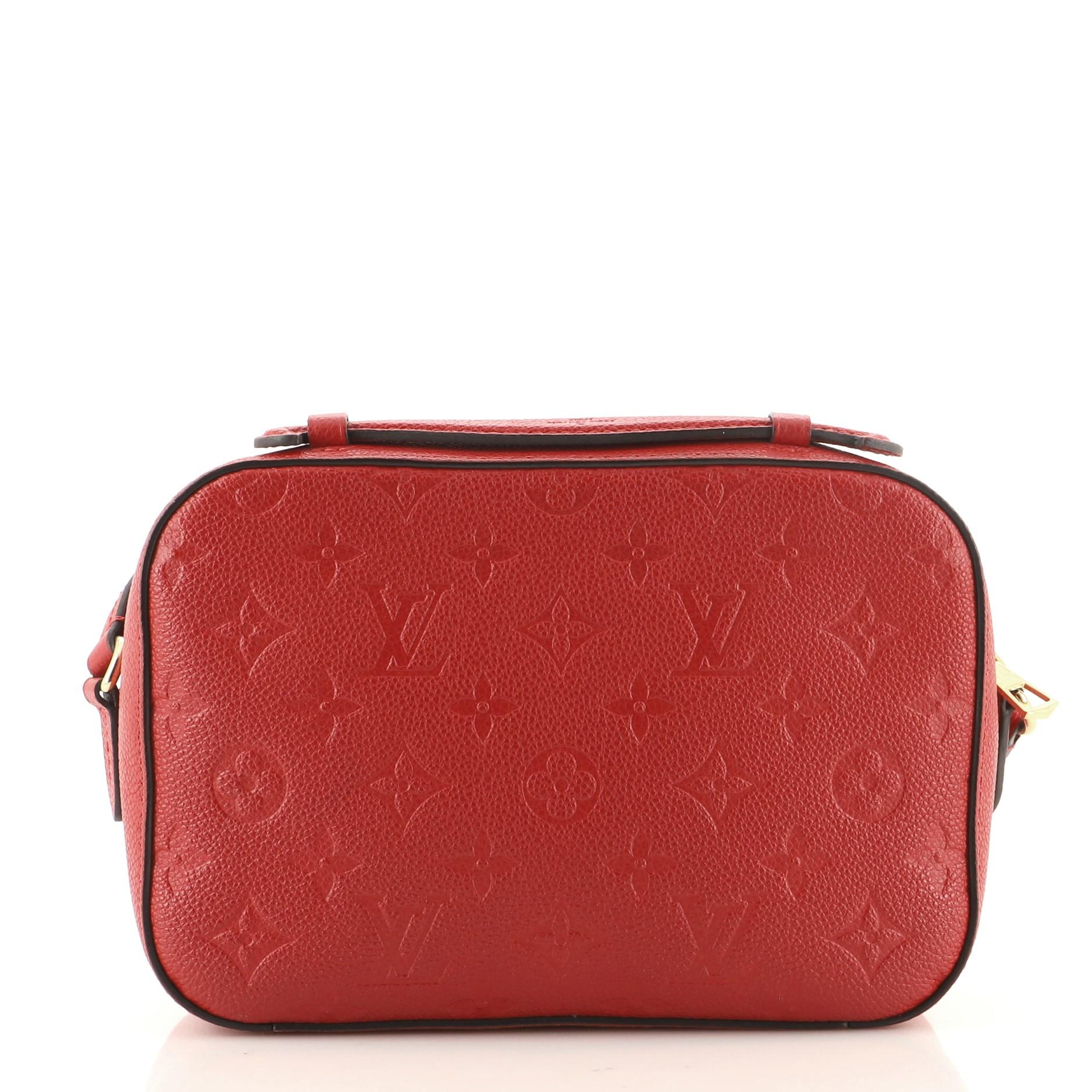 Red Louis Vuitton Model: Saintonge Handbag Monogram Empreinte Leather