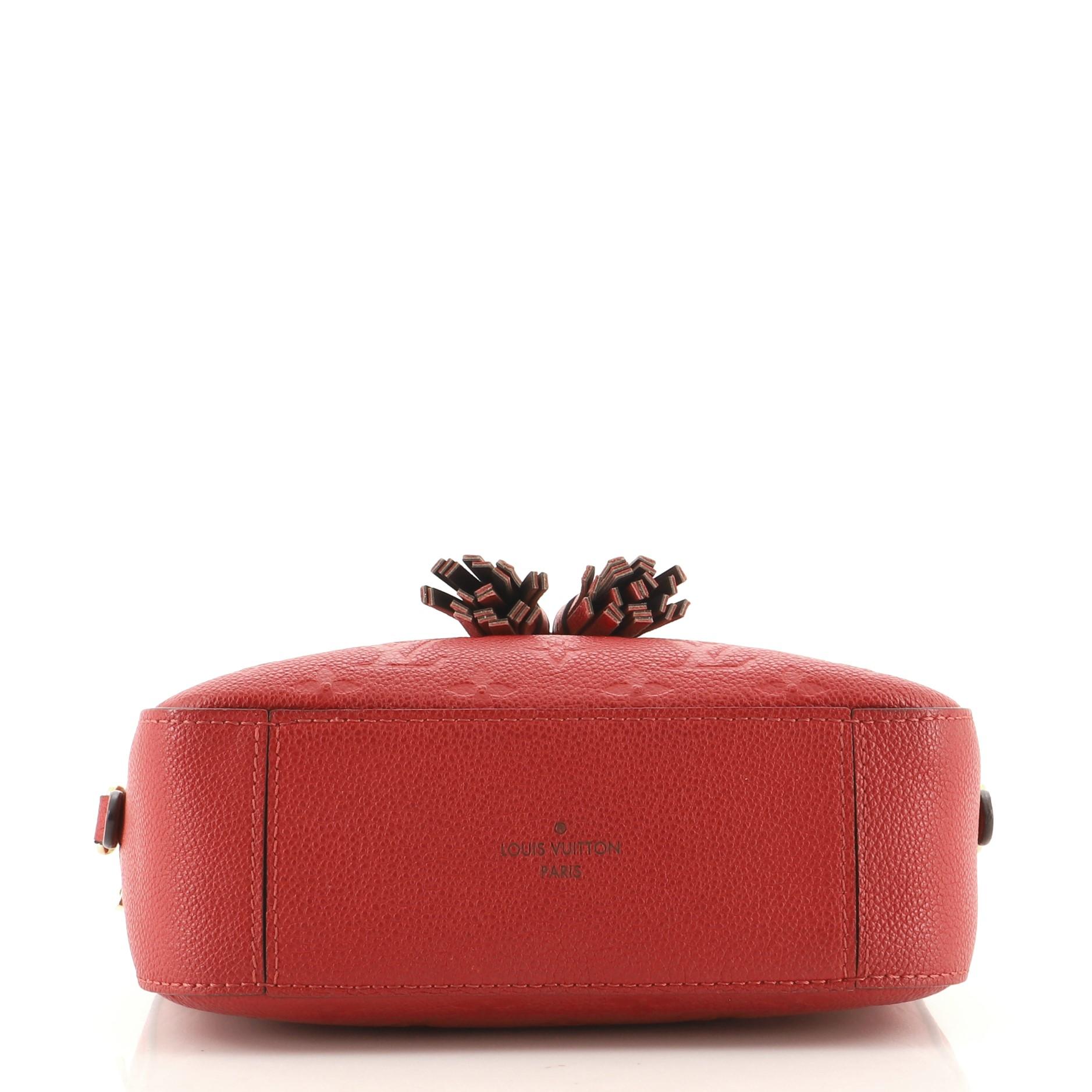 Louis Vuitton Model: Saintonge Handbag Monogram Empreinte Leather In Good Condition In NY, NY