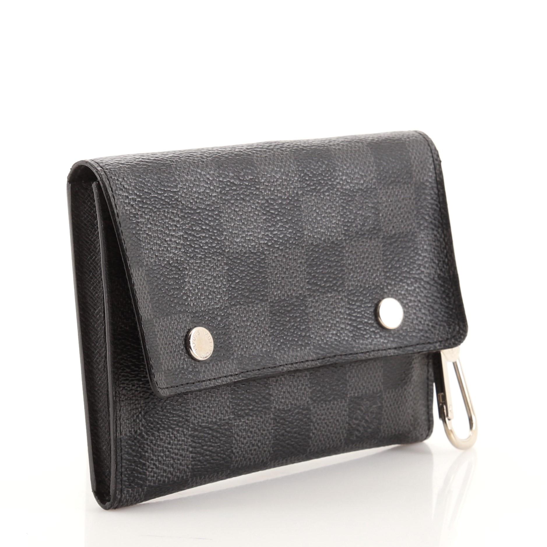 Black Louis Vuitton Modulable Wallet Damier Graphite Compact