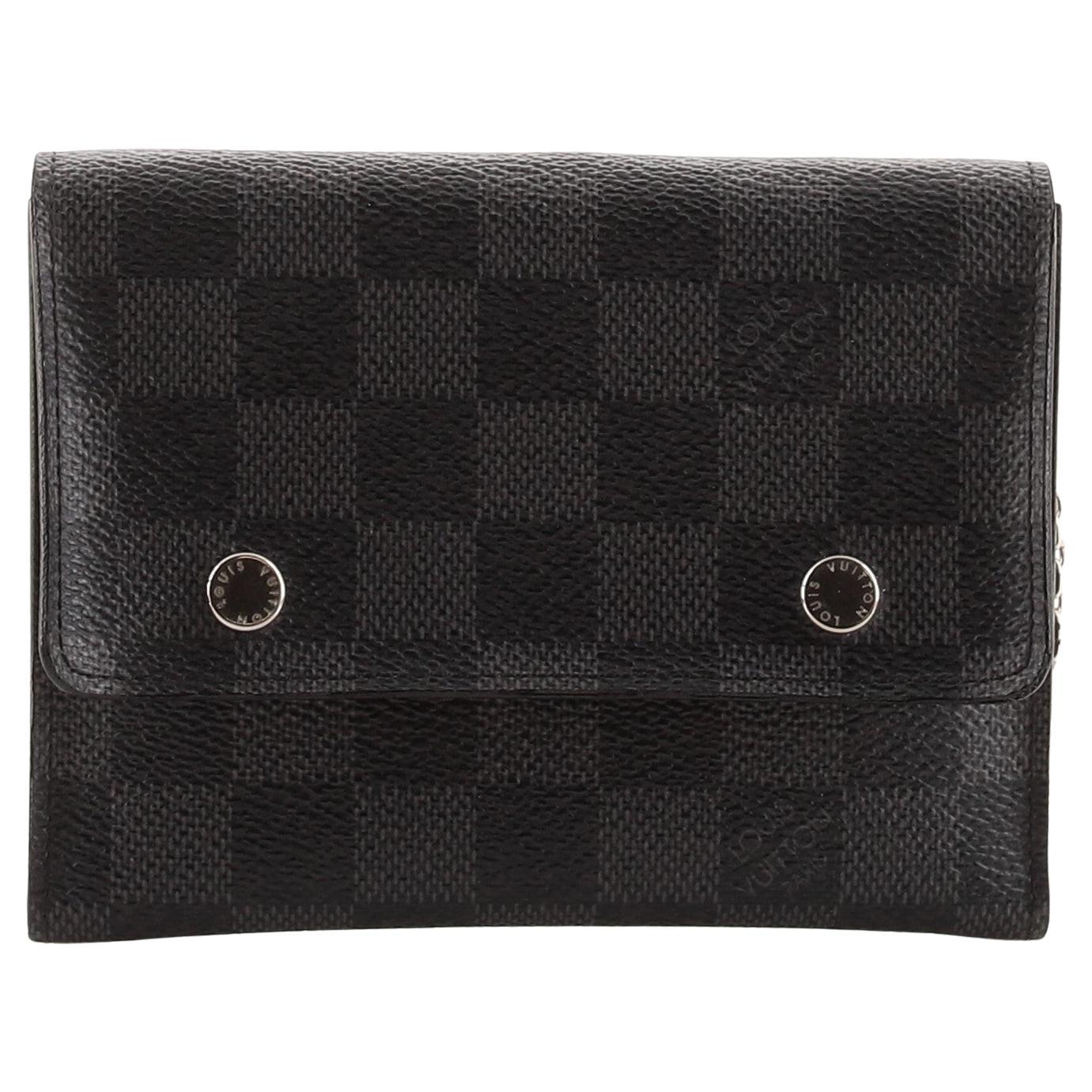 Louis Vuitton Wallet Compact Modulable Damier Graphite Black/Grey in Canvas  with Silver-tone - US