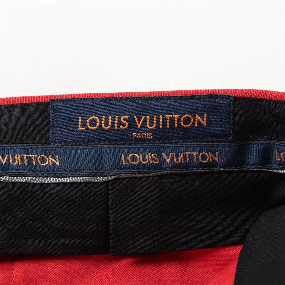 Pantalones Louis Vuitton de mohair Rojo en venta 2