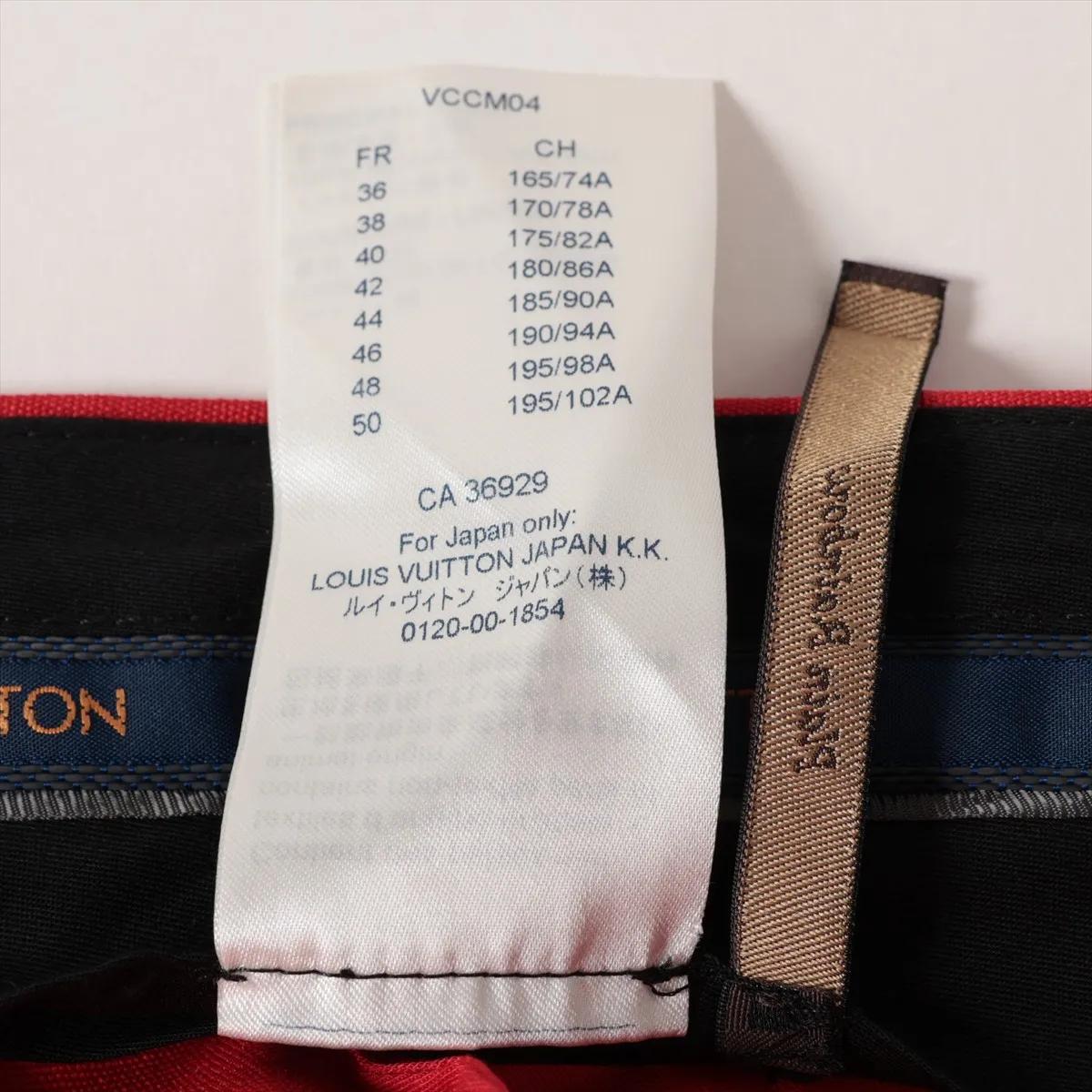 Pantalones Louis Vuitton de mohair Rojo en venta 3