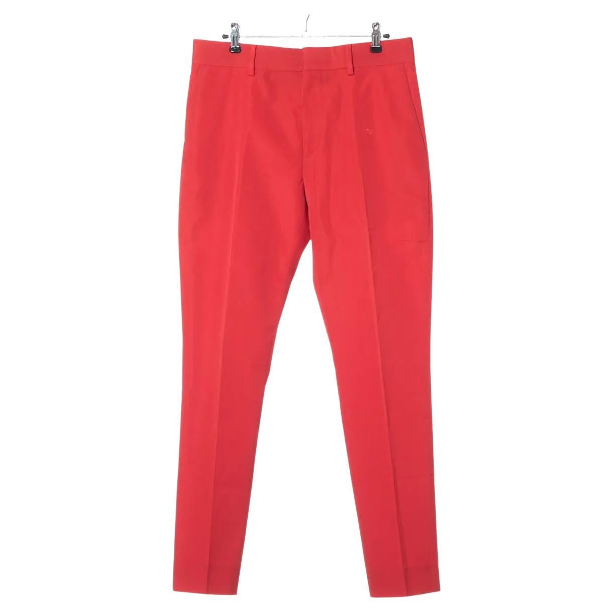 Pantalones Louis Vuitton de mohair Rojo