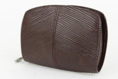 Louis Vuitton Moka Brown Epi Leather Demi Lune Zippy Coin Purse 14lvs1230
