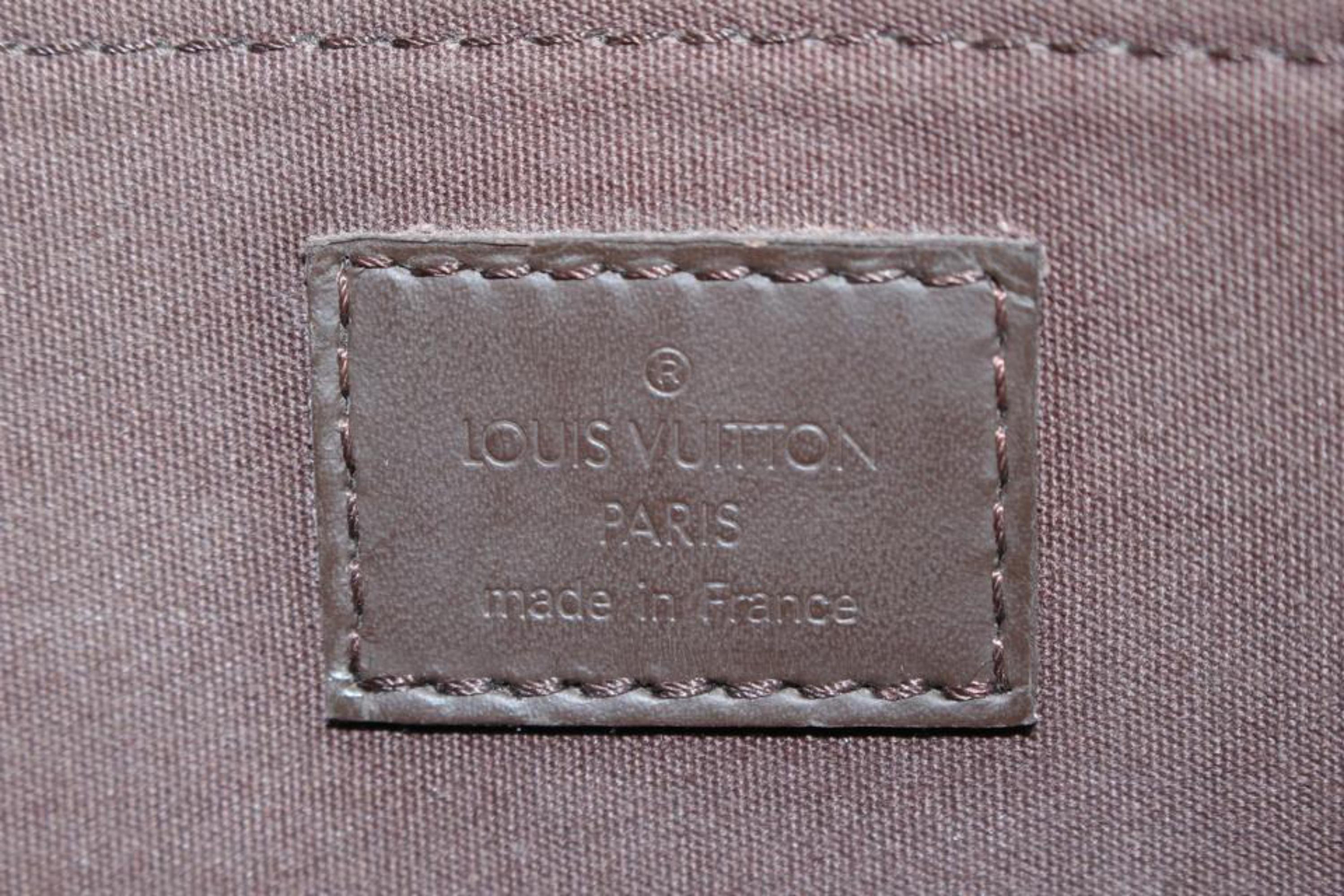 Black Louis Vuitton Moka Brown Epi Leather Dhanura MM 2way Satchel 79lv225s