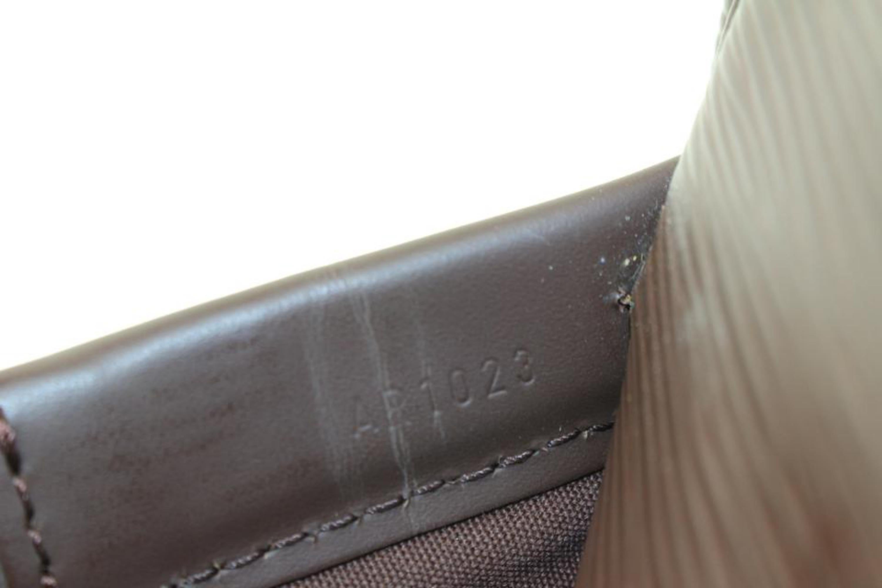 Women's Louis Vuitton Moka Brown Epi Leather Dhanura MM 2way Satchel 79lv225s