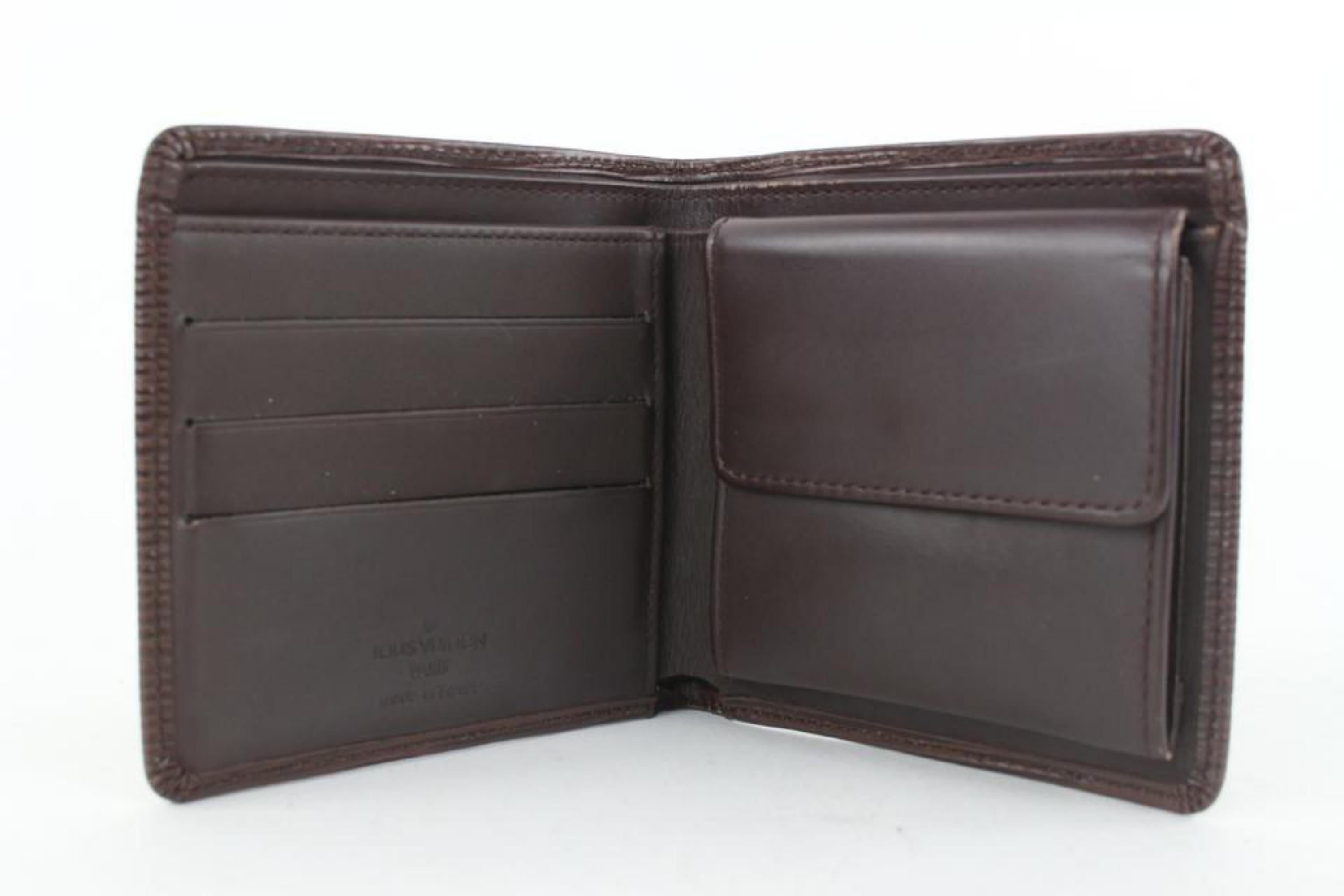Louis Vuitton Moka Brown Epi Leather Slender Multiple Marco Florin Wallet 1LV52a 2