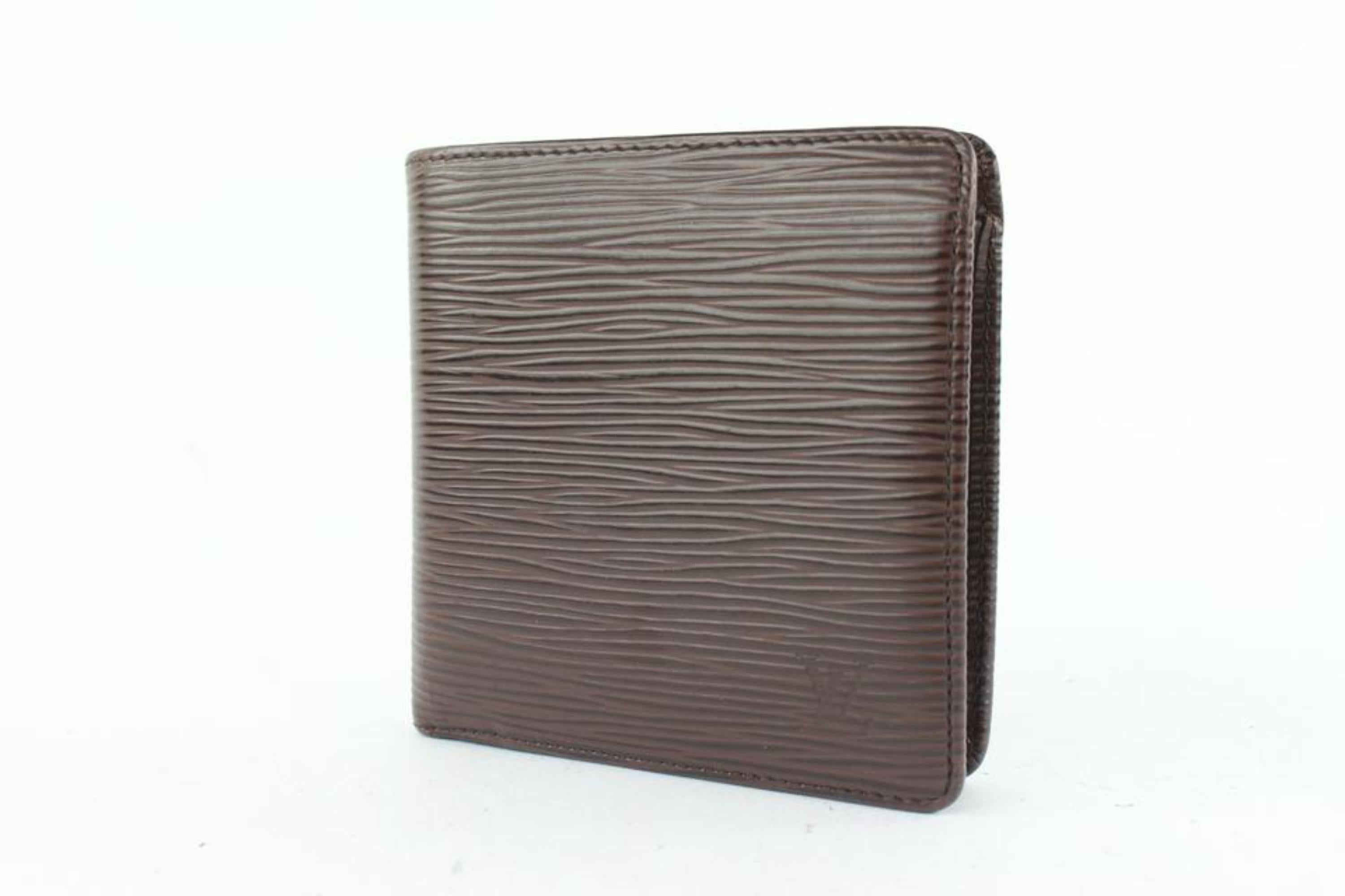 Louis Vuitton Moka Brown Epi Leather Slender Multiple Marco Florin Wallet 1LV52a 4
