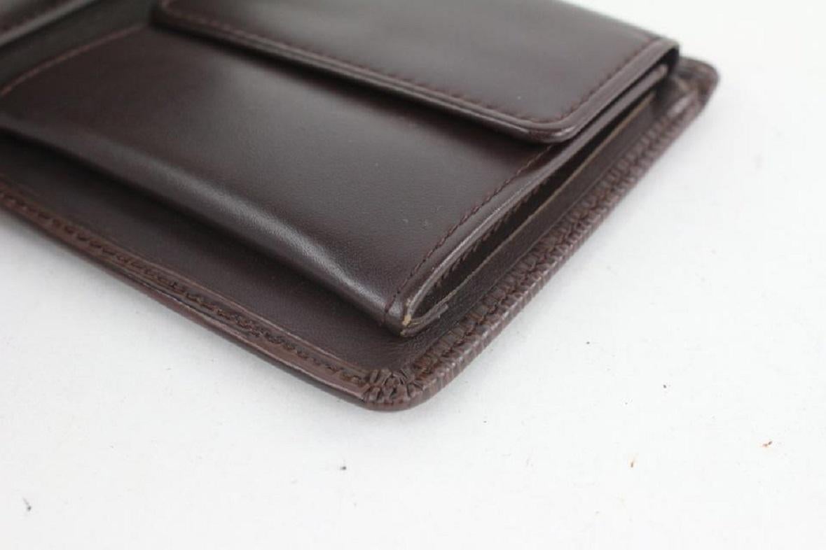 Louis Vuitton Moka Brown Epi Leather Slender Multiple Marco Florin Wallet For Sale 3